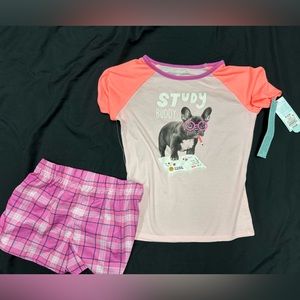Girls size (7/8) shorts pjs with top